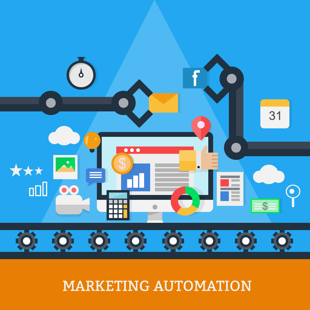 Marketing,Automation,Vector